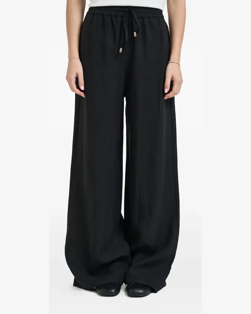 Liu Jo drawstring-fastening palazzo pants - Schwarz Schwarz