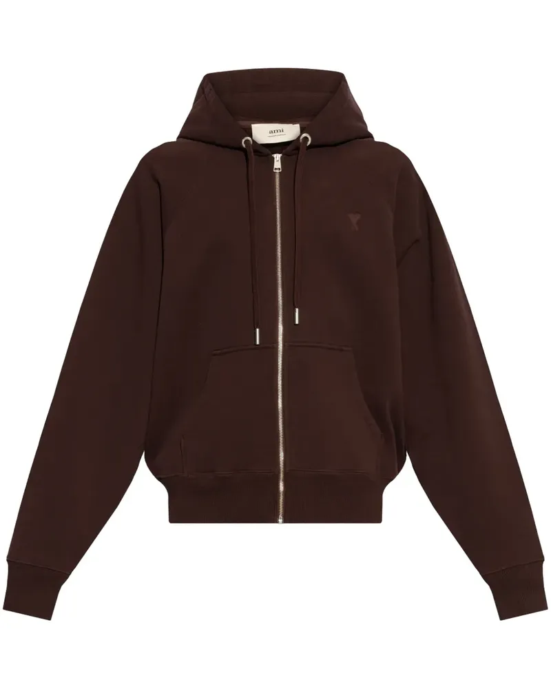 AMI Paris Hoodie mit Ami de Coeur-Stickerei - Rot Rot