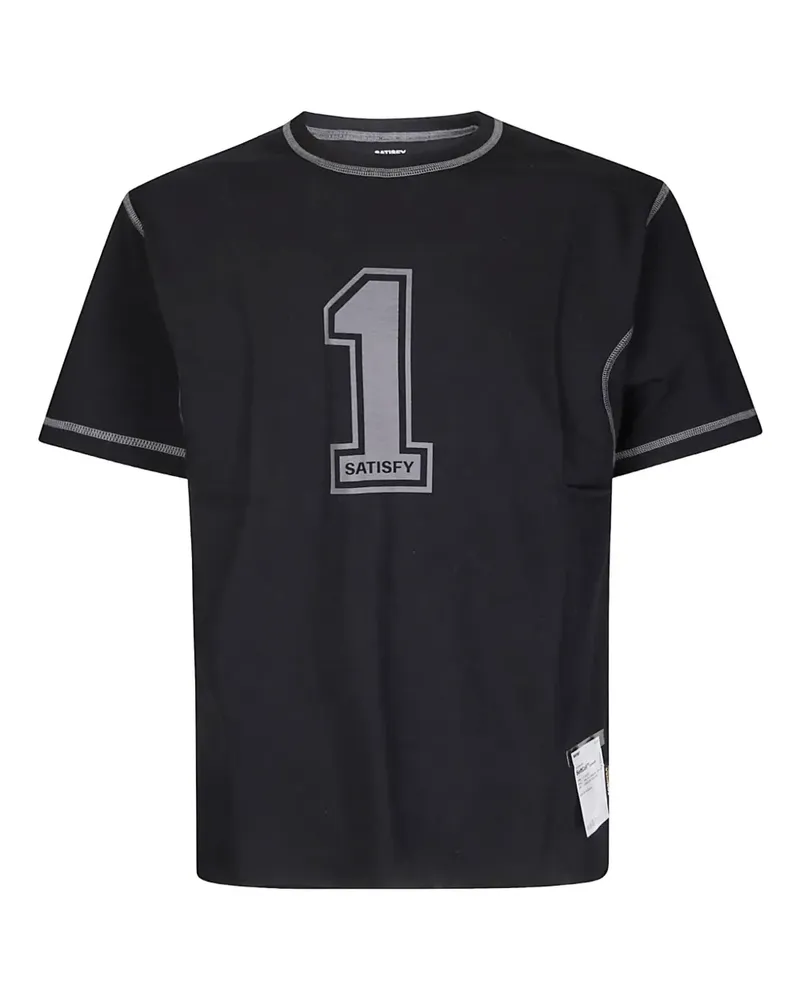 Satisfy Softcell T-Shirt mit Nummern-Print - Schwarz Schwarz