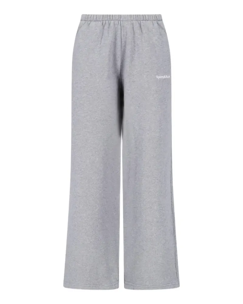 SPORTY & RICH logo-print track pants - Grau Grau