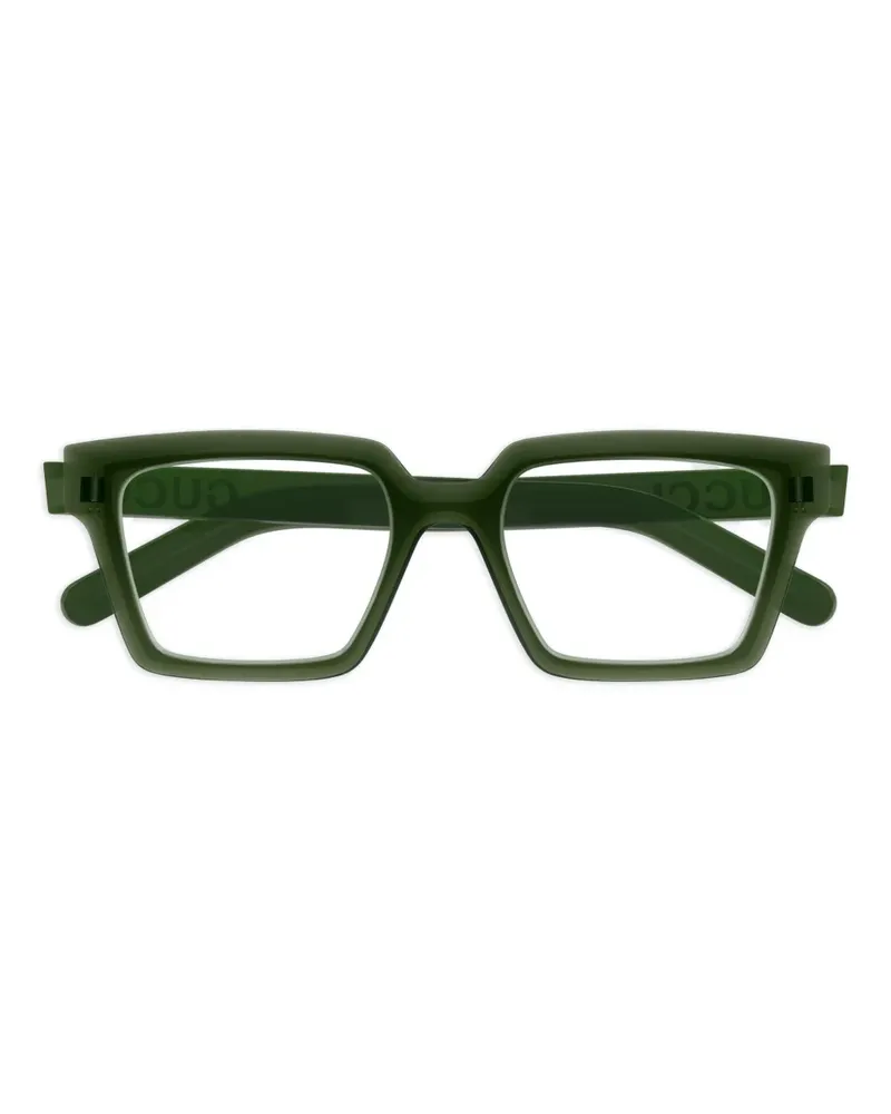 Gucci Brille mit eckigem Gestell - Grün Grün