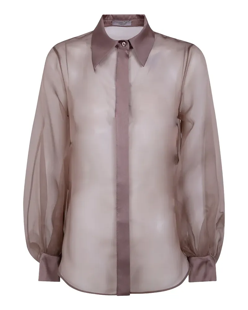 D.EXTERIOR puff-sleeves shirt - Braun Braun