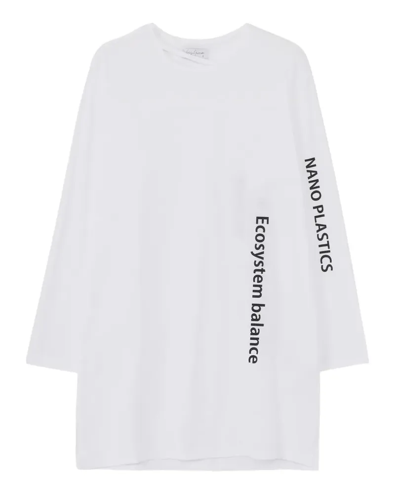 Yohji Yamamoto long-sleeve T-shirt - Weiß Weiß