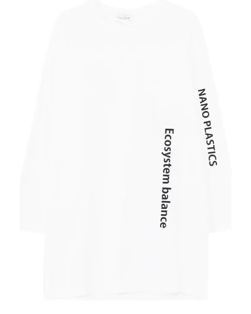 Yohji Yamamoto long-sleeve T-shirt - Weiß Weiß