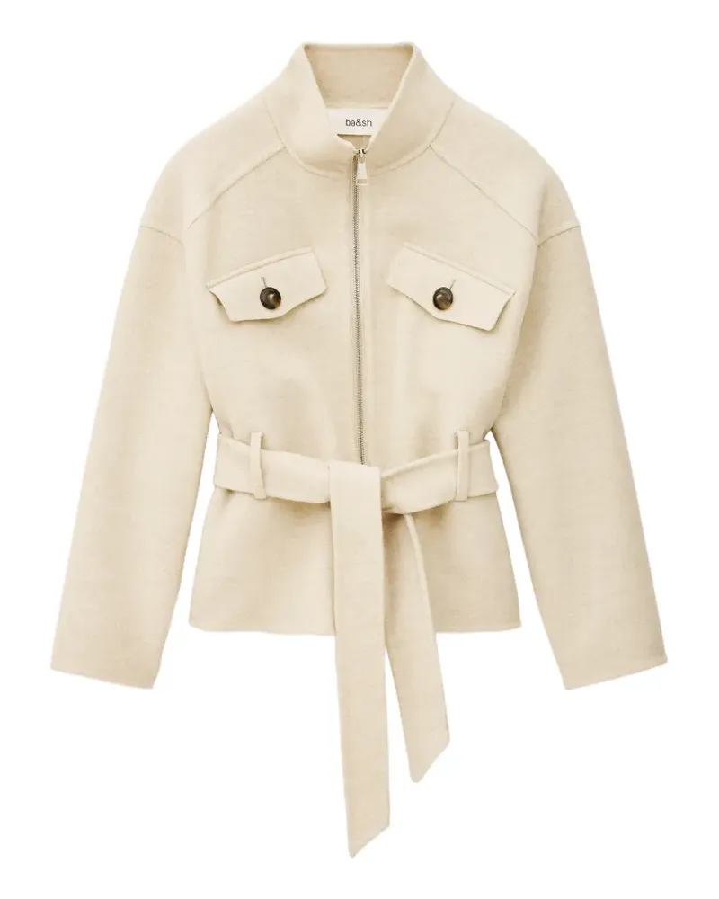 ba&sh Lerica Jacke mit Reißverschluss - Nude Nude