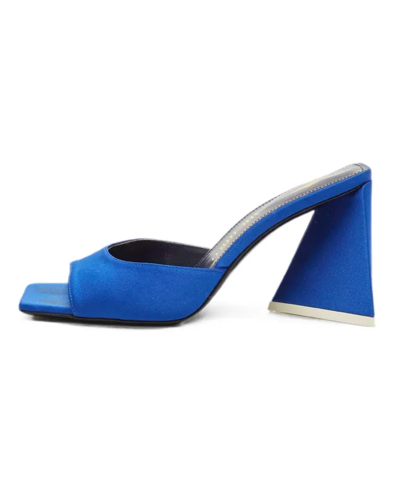 ATTICO Devon satin sandals - Blau Blau