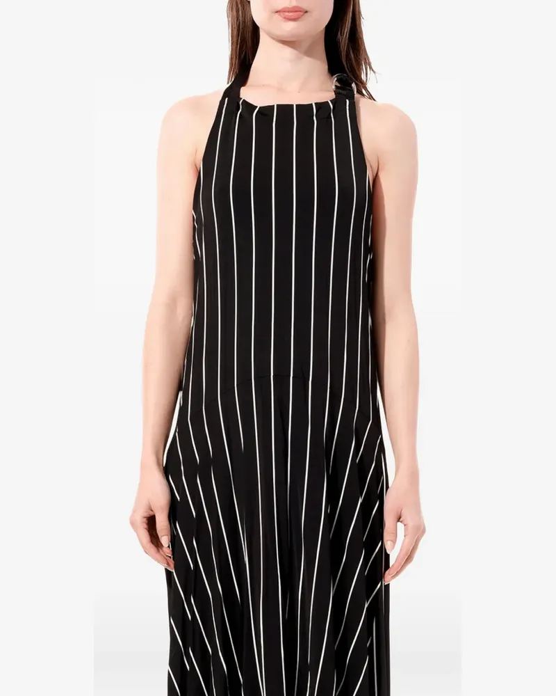 Balenciaga Tablier pinstripe dress - Schwarz Schwarz