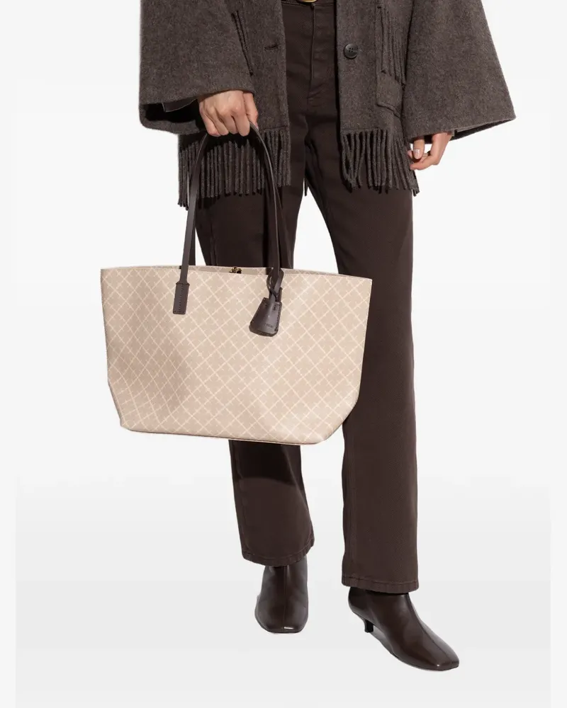 By Malene Birger Shopper mit Print - Nude Nude