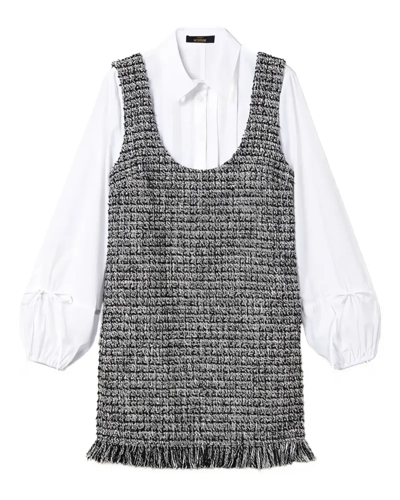 Twin-Set Minikleid im Layering-Look - Schwarz Schwarz