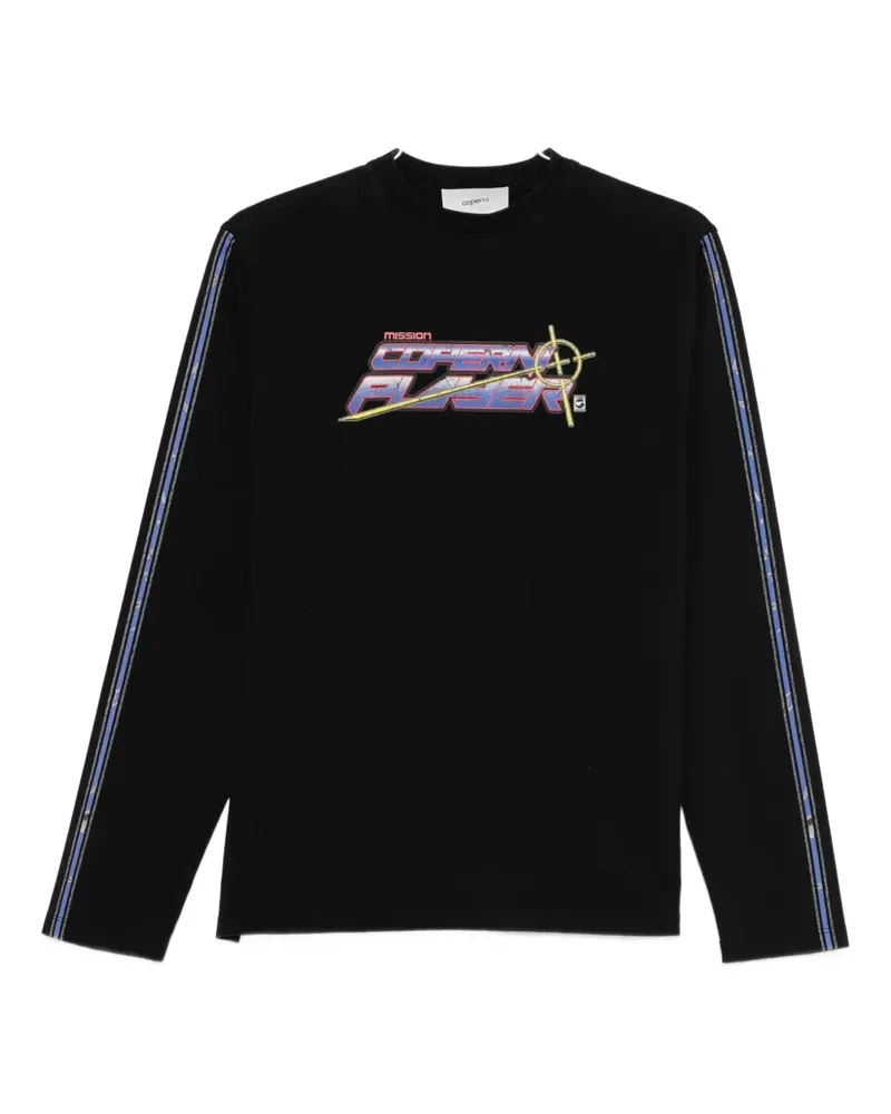COPERNI logo-print long-sleeve t-shirt - Schwarz Schwarz