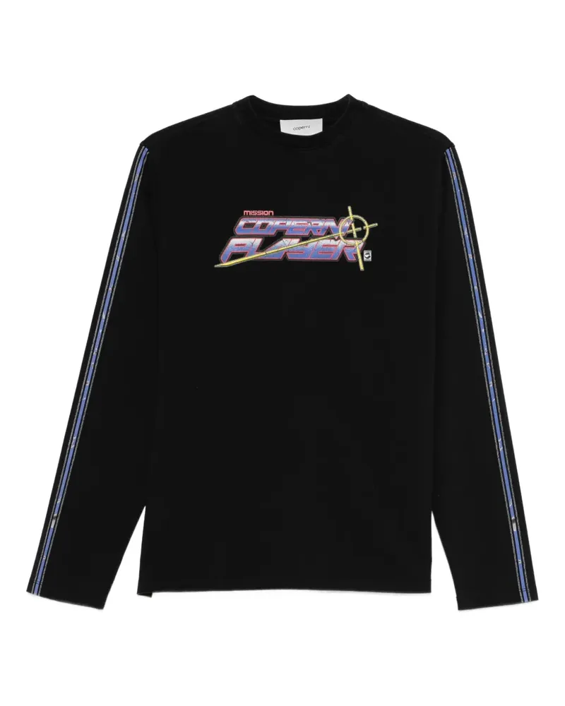 COPERNI logo-print long-sleeve t-shirt - Schwarz Schwarz