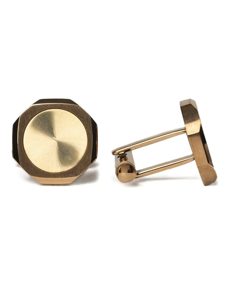 D1 Milano octagonal-frame cufflinks - Gold Gold