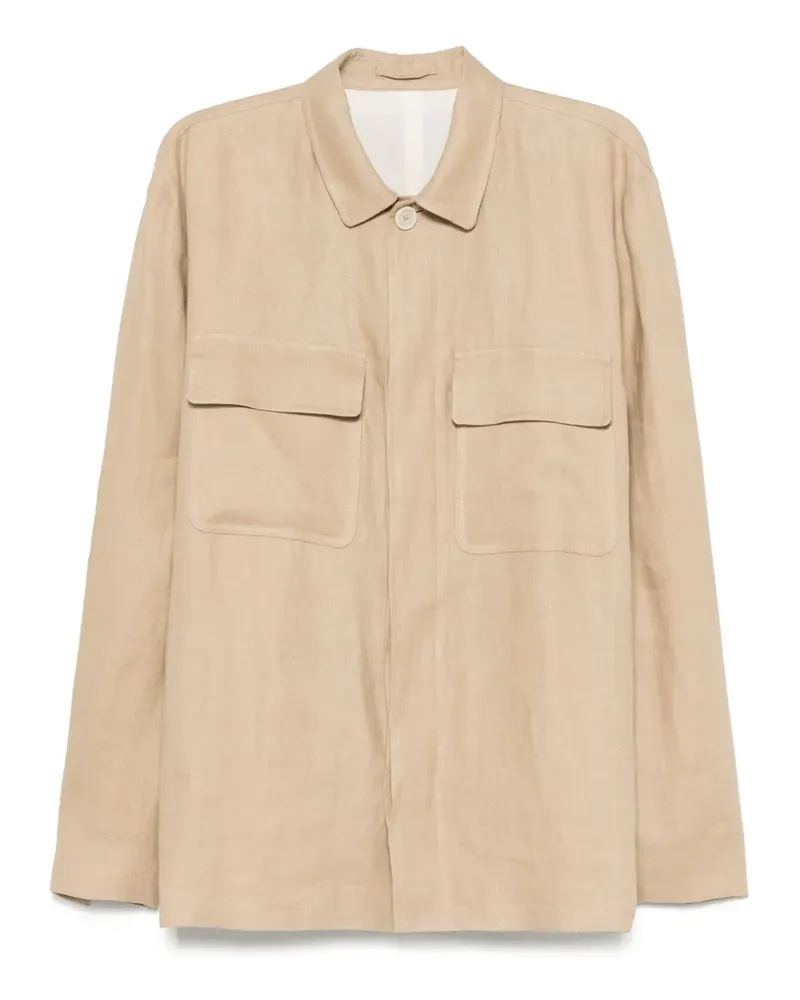 LARDINI Jacke aus Leinen - Nude Nude
