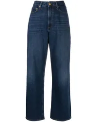 Rag & Bone Halbhohe Wide-Leg-Jeans Blau