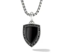 Shield Sterlingsilber-Amulett mit Diamanten