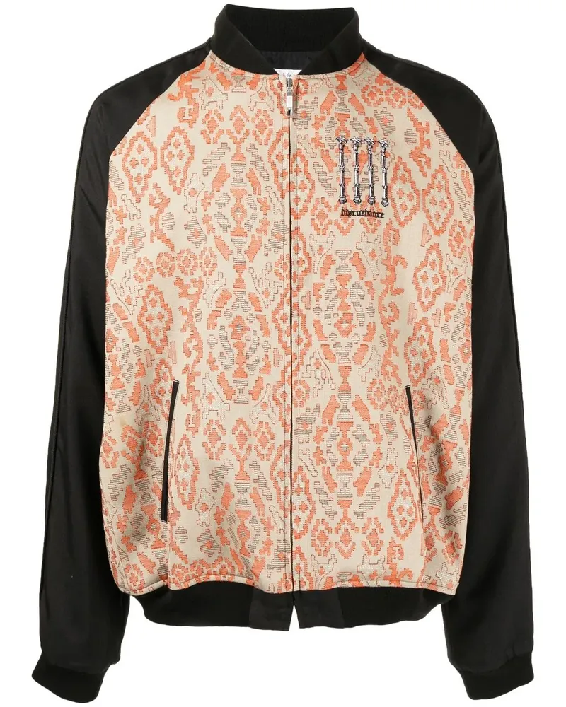 Children Of The Discordance Bomberjacke mit Jacquardmuster - Schwarz Schwarz