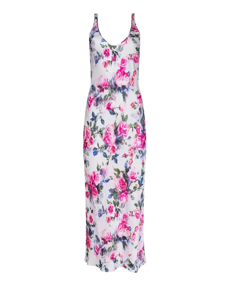 L'Agence Akiya floral-print dress - Weiß Weiß