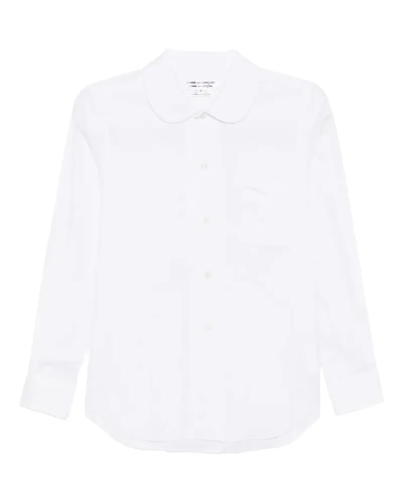 Comme des Garçons Hemd mit Rundkragen - Weiß Weiß