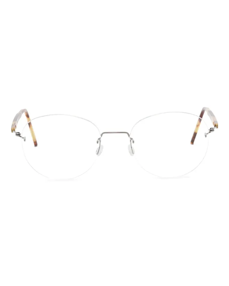 Lindberg Spirit Brille mit rundem Gestell - Silber Silber