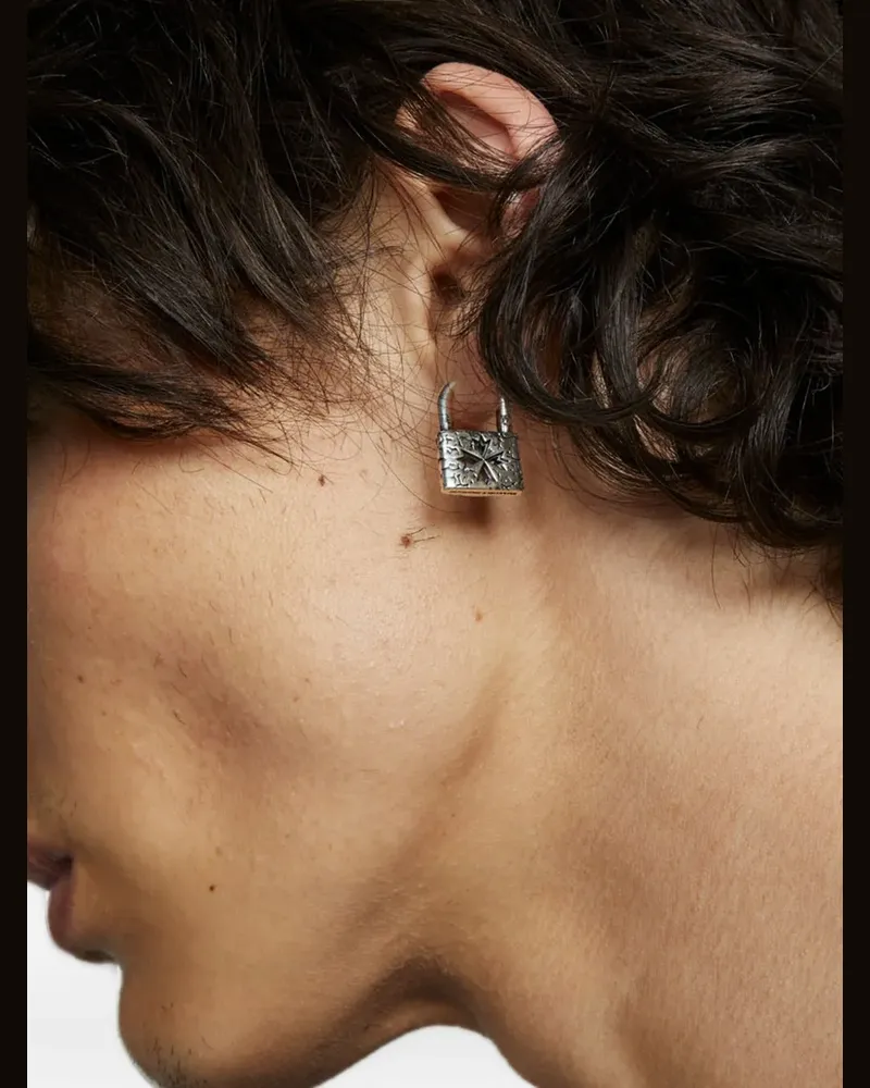 Emanuele Bicocchi padlock-detail earrings - Silber Silber