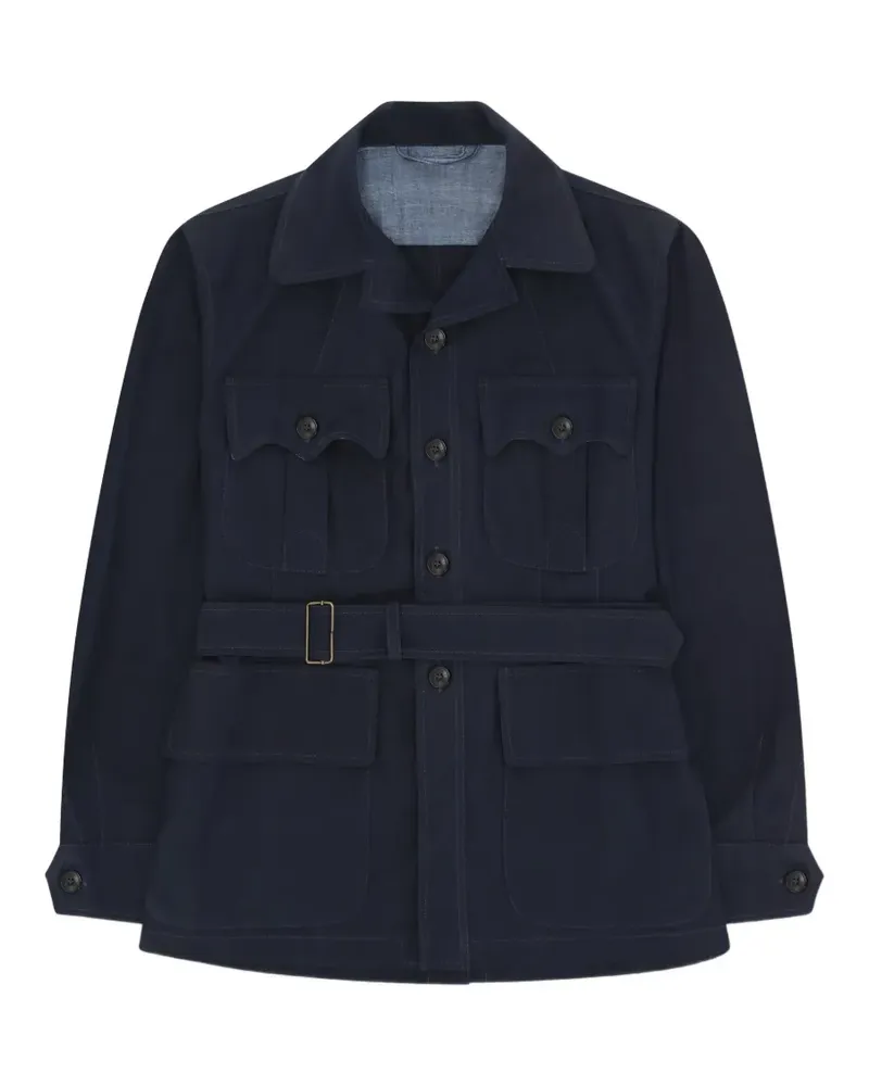 Fortela Clint belted jacket - Blau Blau