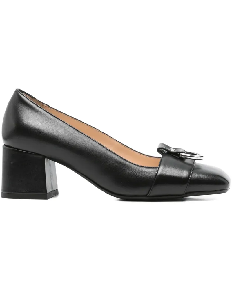 Anna F. Pumps mit Ringdetail - Schwarz Schwarz