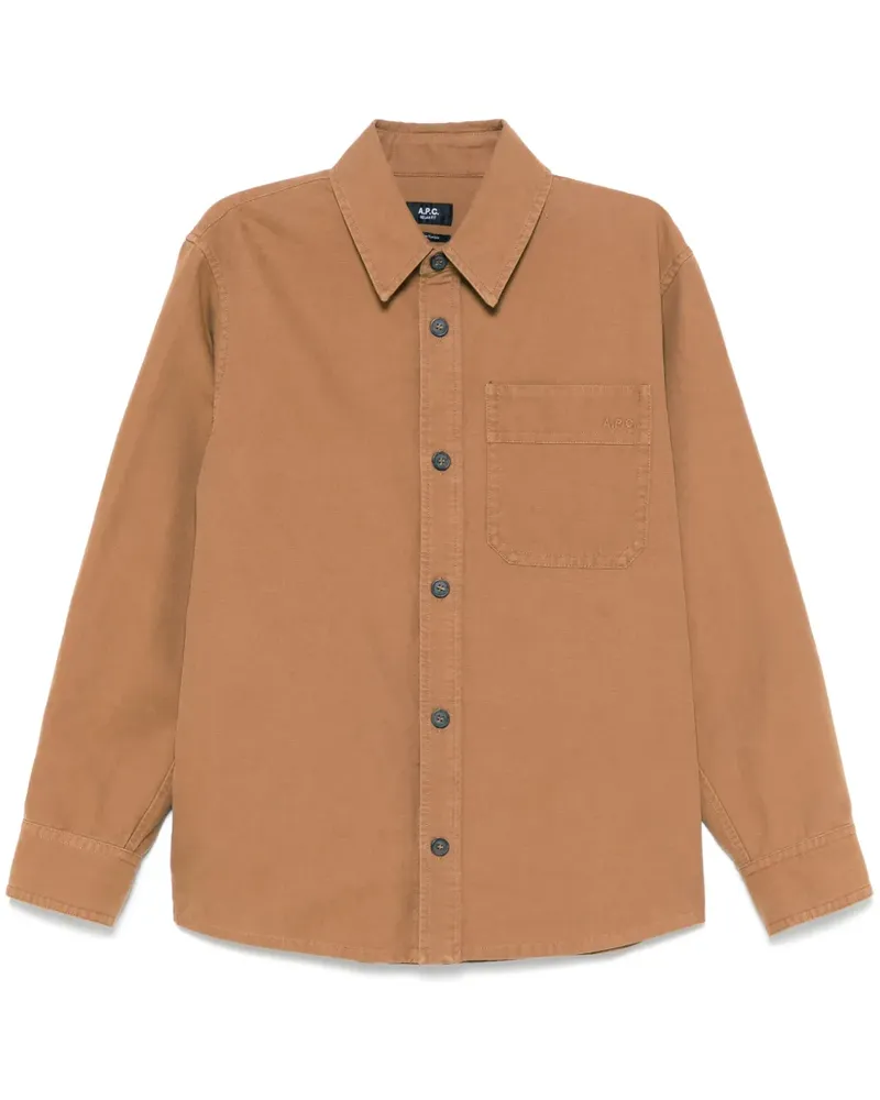 A.P.C. Basile Hemd - Braun Braun
