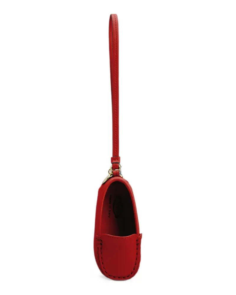 TOD'S Metal Dots Gommino Lederanhänger - Rot Rot