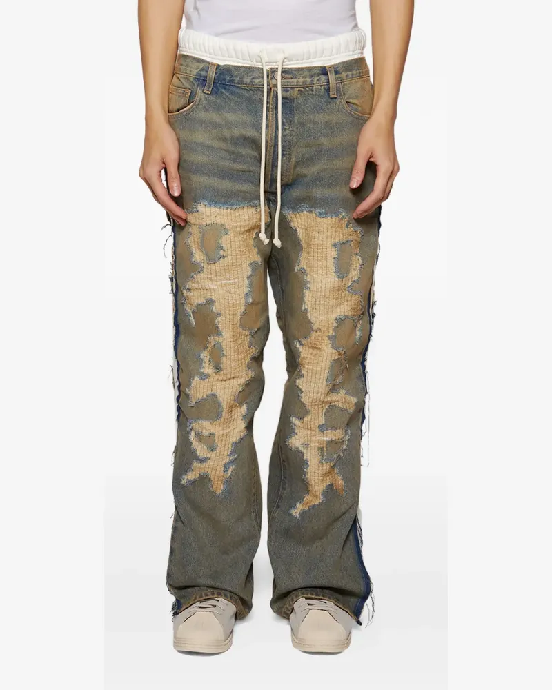 RRR123 Jeans im Distressed-Look - Blau Blau