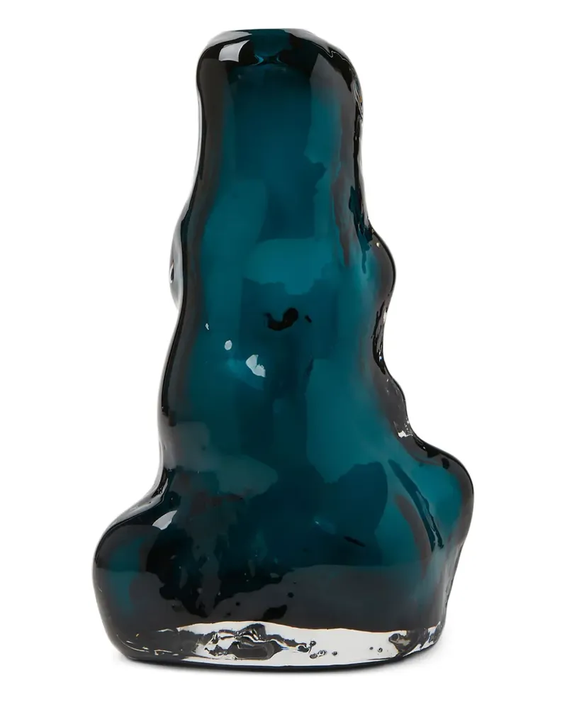 AGMES Abstrakte Glasvase (15,2x11,4cm) - Blau Blau