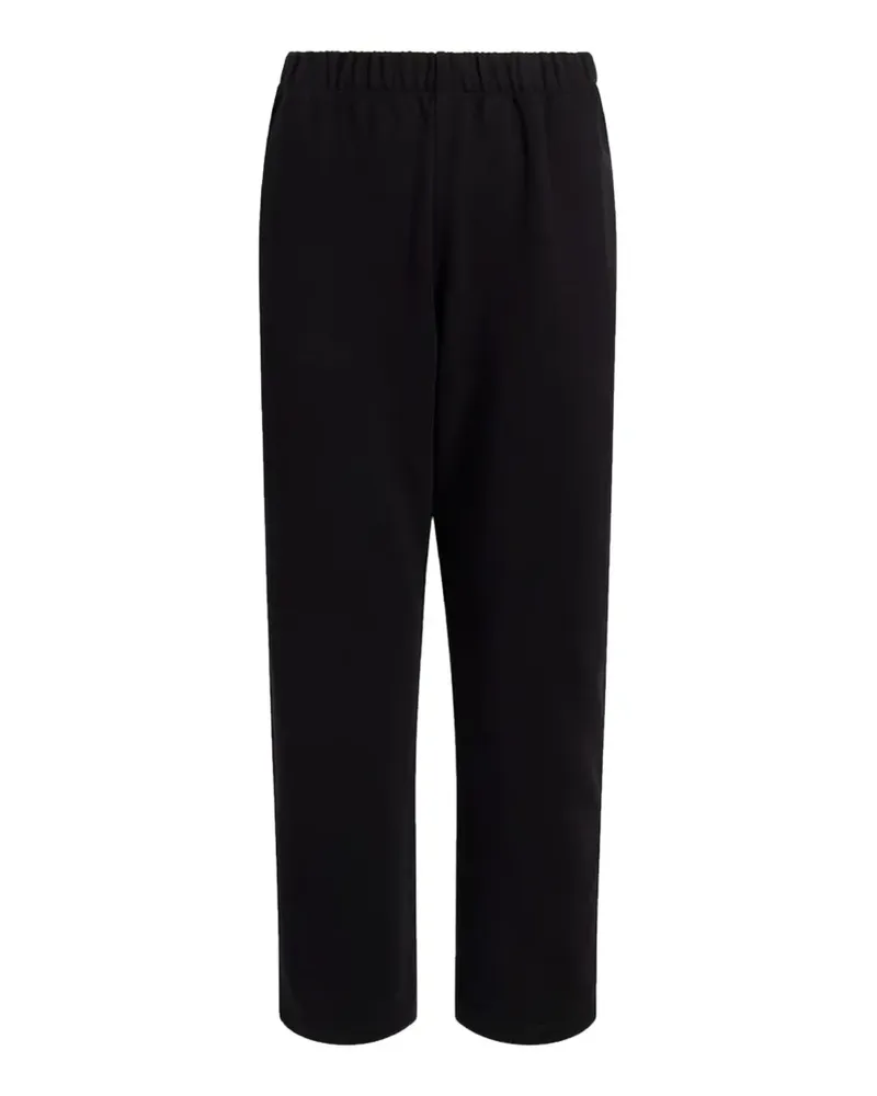 Another Tomorrow fleece track pants - Schwarz Schwarz