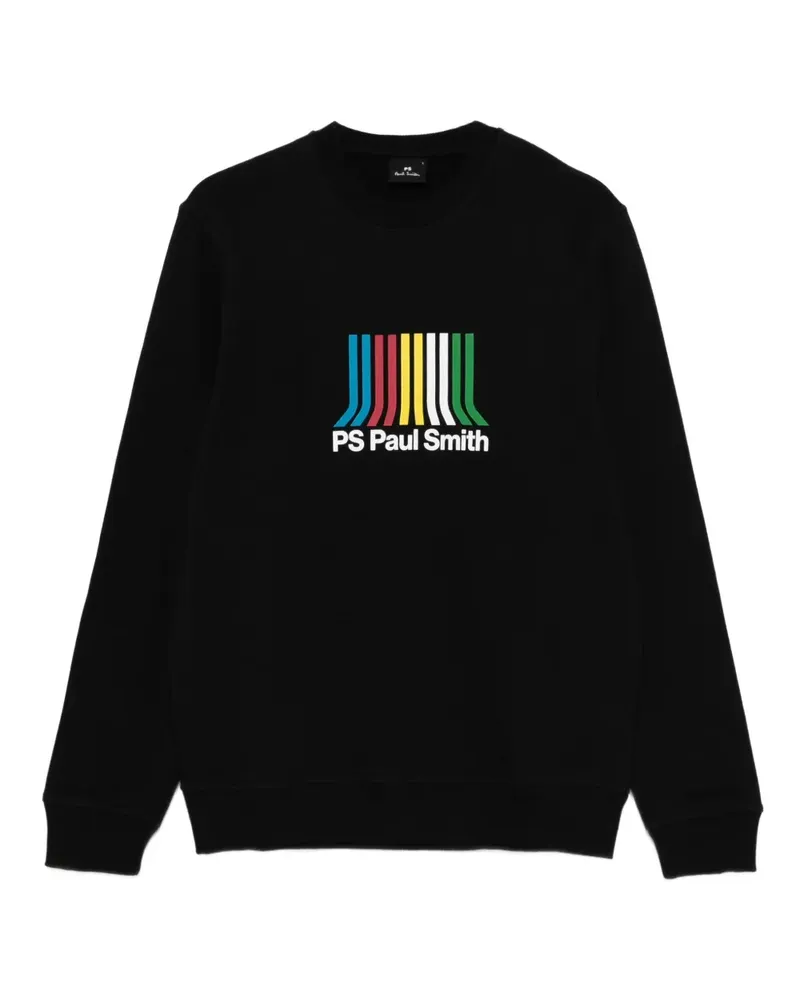 Paul Smith Sweatshirt mit Logo-Streifen - Schwarz Schwarz