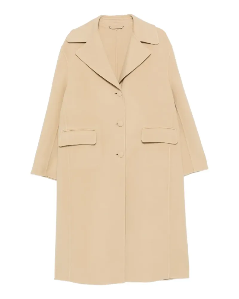 Ermanno Scervino single-breasted flap-pocket coat - Nude Nude
