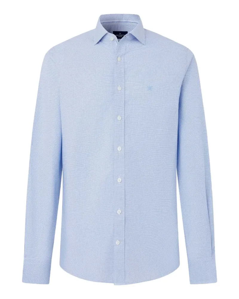 Hackett Kariertes Pimlico Hemd - Blau Blau