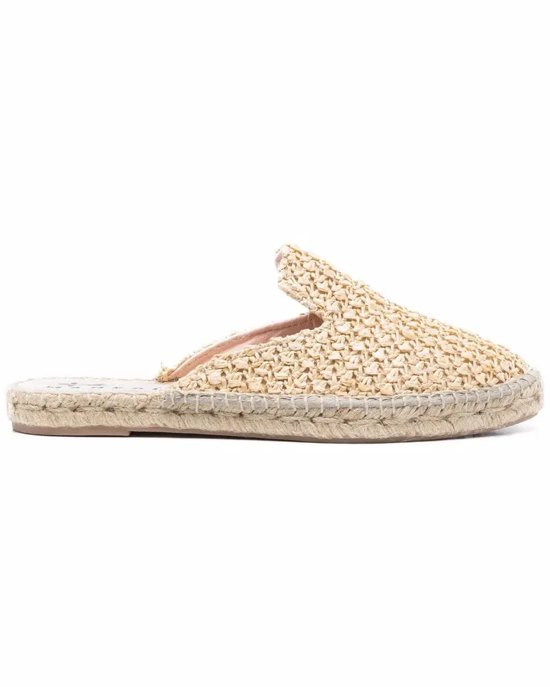 Manebí Espadrilles aus Bast - Nude Nude