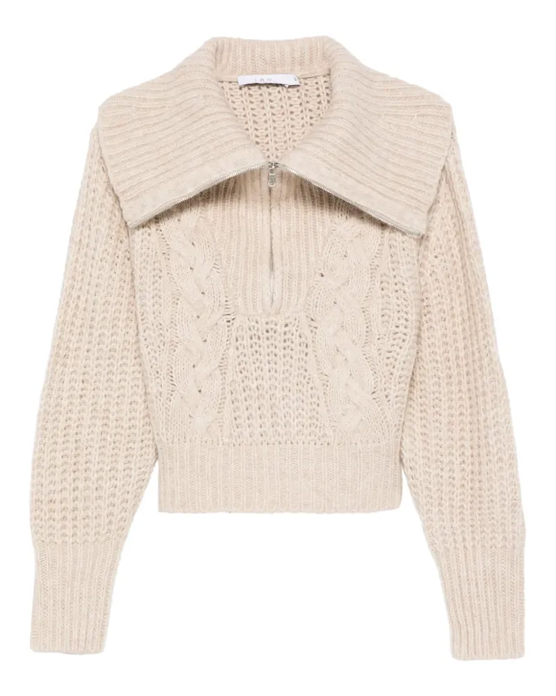 IRO Pullover mit Zopfmuster - Nude Nude