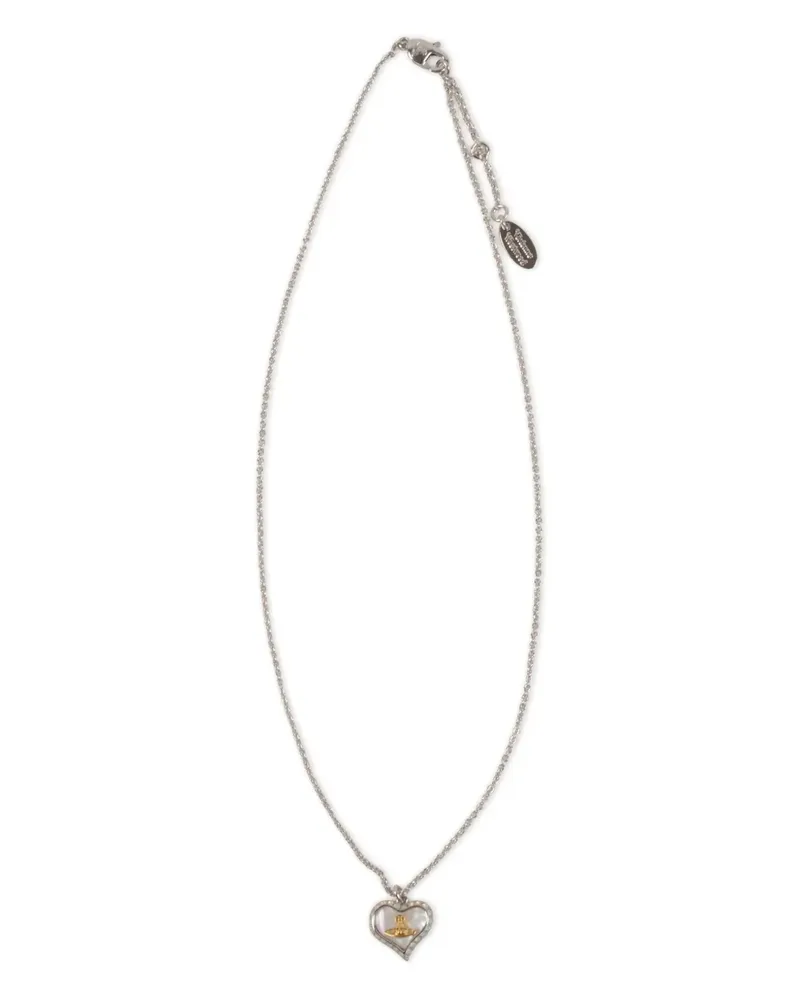 Vivienne Westwood Halskette mit Herzanhänger - Silber Silber