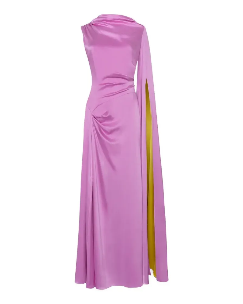 Roksanda Ilincic Drapiertes Oma Maxikleid aus Seidensatin - Rosa Rosa