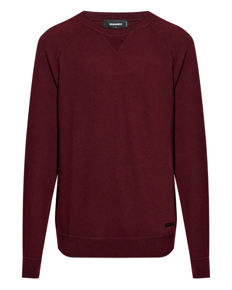Dsquared2 Pullover mit Raglanärmeln - Rot Rot