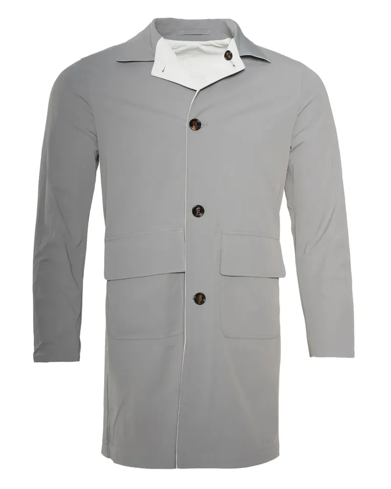 Kiton Wendbarer Kim Mantel - Grau Grau