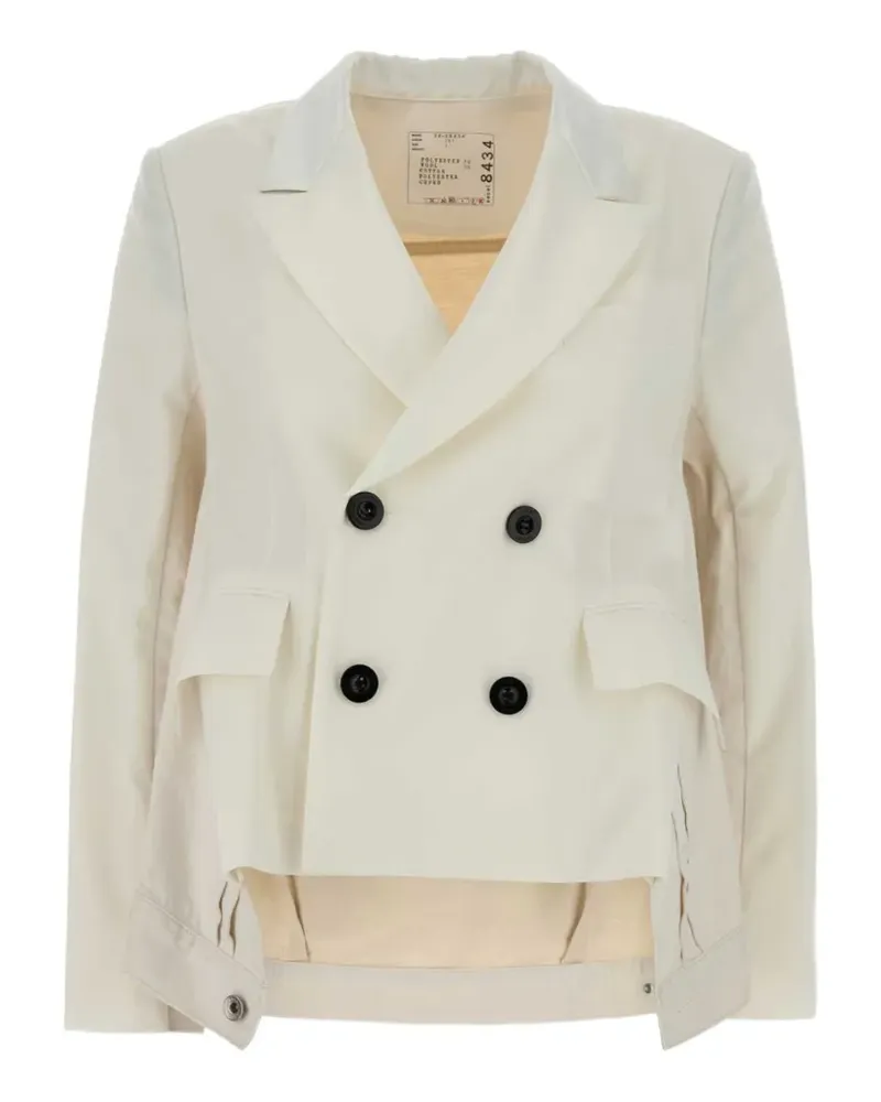 Sacai button fastening jacket - Nude Nude
