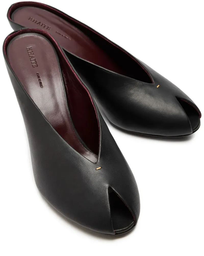 KHAITE 75 Cloak Peeptoe-Sandalen - Schwarz Schwarz