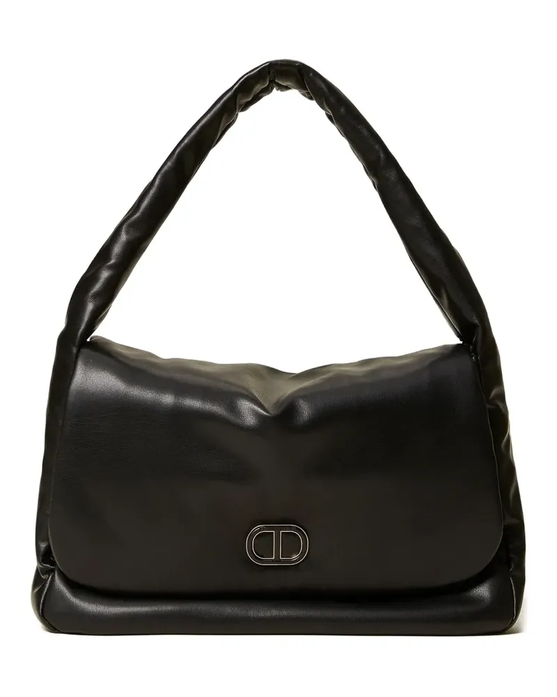 Twin-Set Gepolsterte Schultertasche mit Henkel - Schwarz Schwarz
