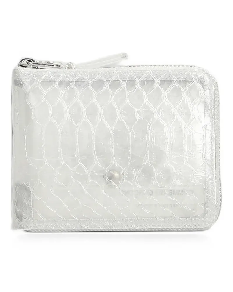 Comme des Garçons snakeskin-effect wallet - Weiß Weiß