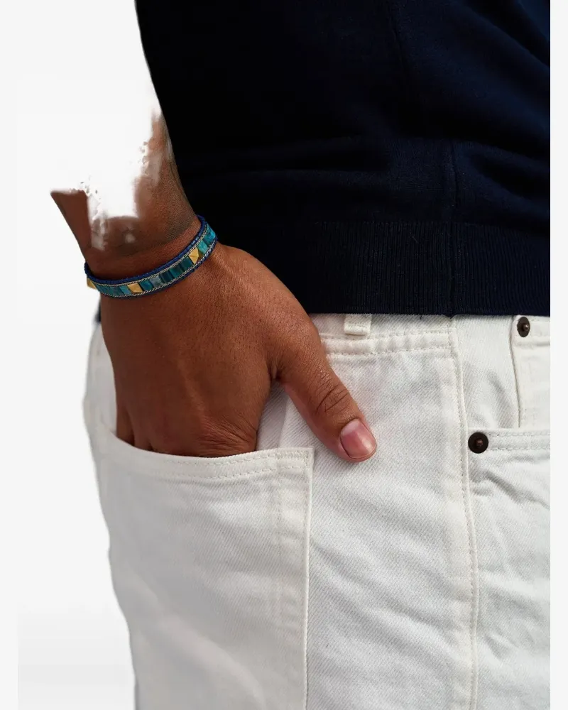 Nialaya stud apatite bracelet - Blau Blau