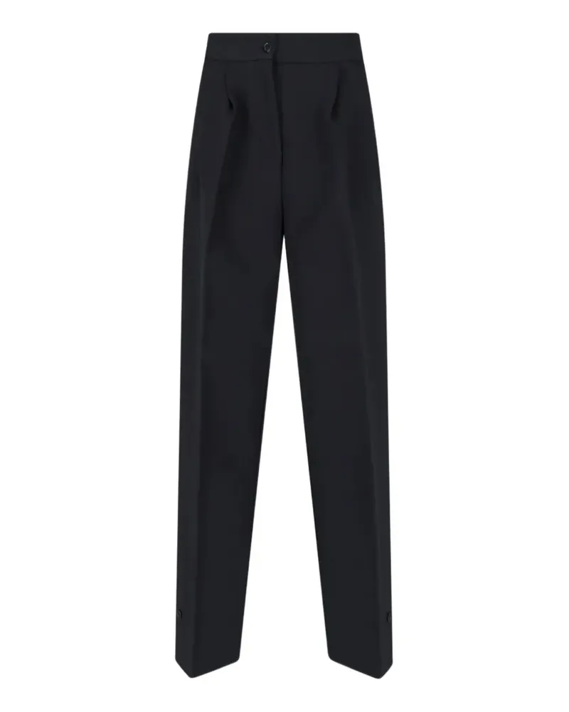 FRANKIE Shop Doyer Hose mit Falten - Schwarz Schwarz