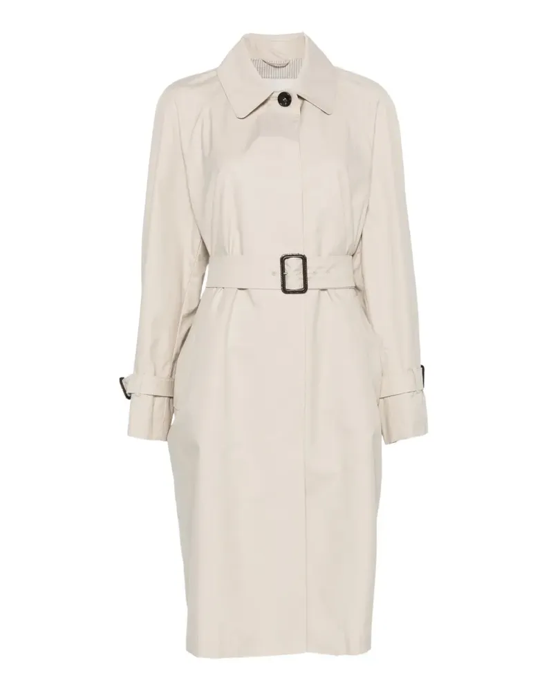 Max Mara Mantel mit Gürtel - Nude Nude