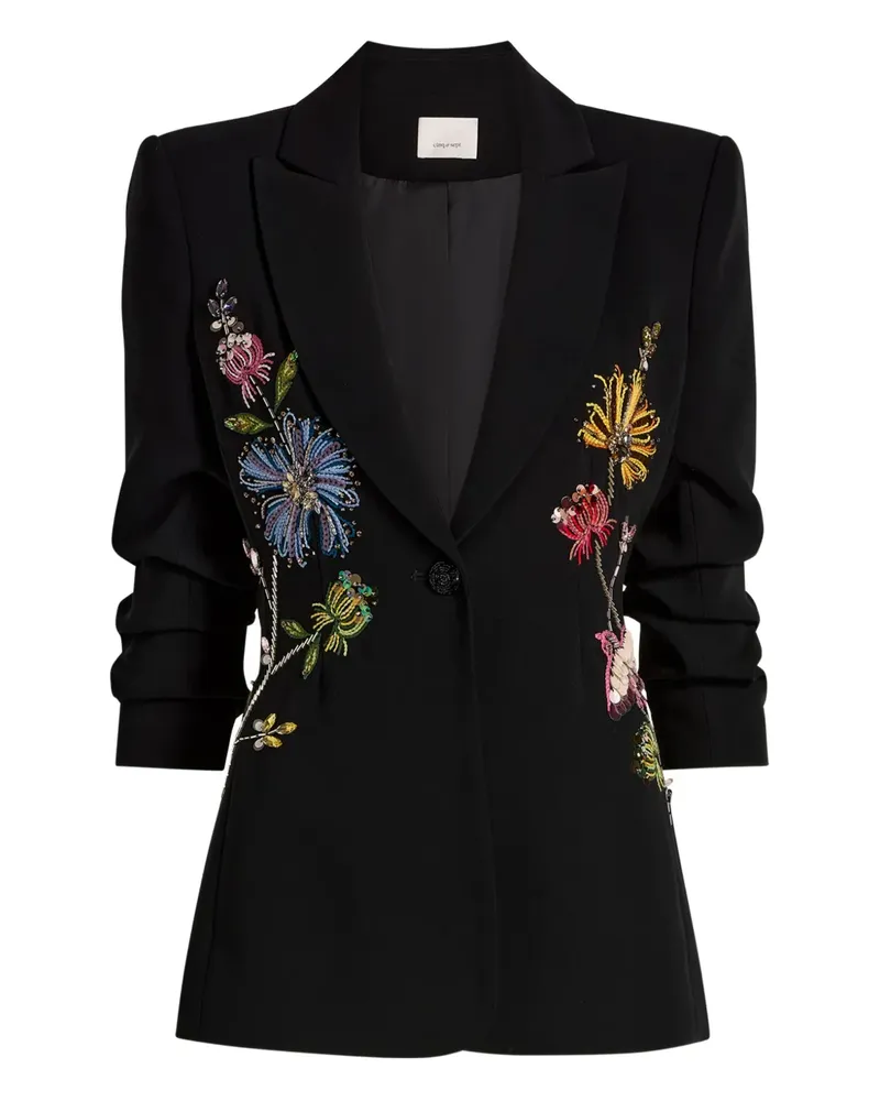 Cinq à Sept Cheyenne floral blazer - Schwarz Schwarz