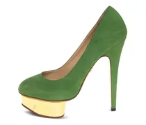Pre-owned Plateau-Pumps 140mm - Grün