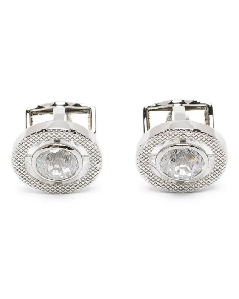 Tateossian Halo quartz cufflinks - Silber Silber